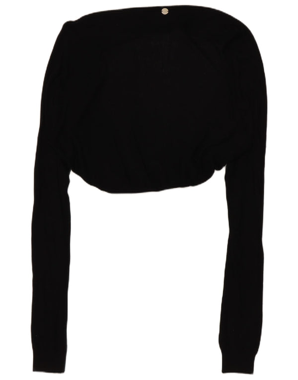 Top bolero supradimensionat pentru femei Guess By Marciano, cu mânecă lungă, US 2 XS, negru