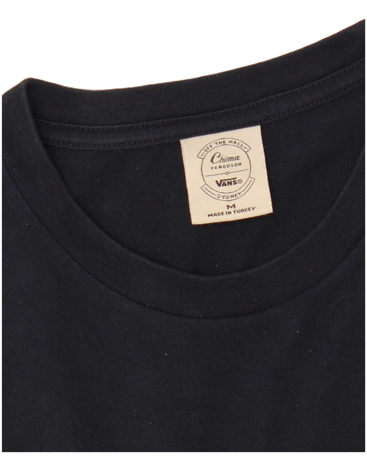 Tricou grafic Vans pentru bărbați Top mediu din bumbac bleumarin