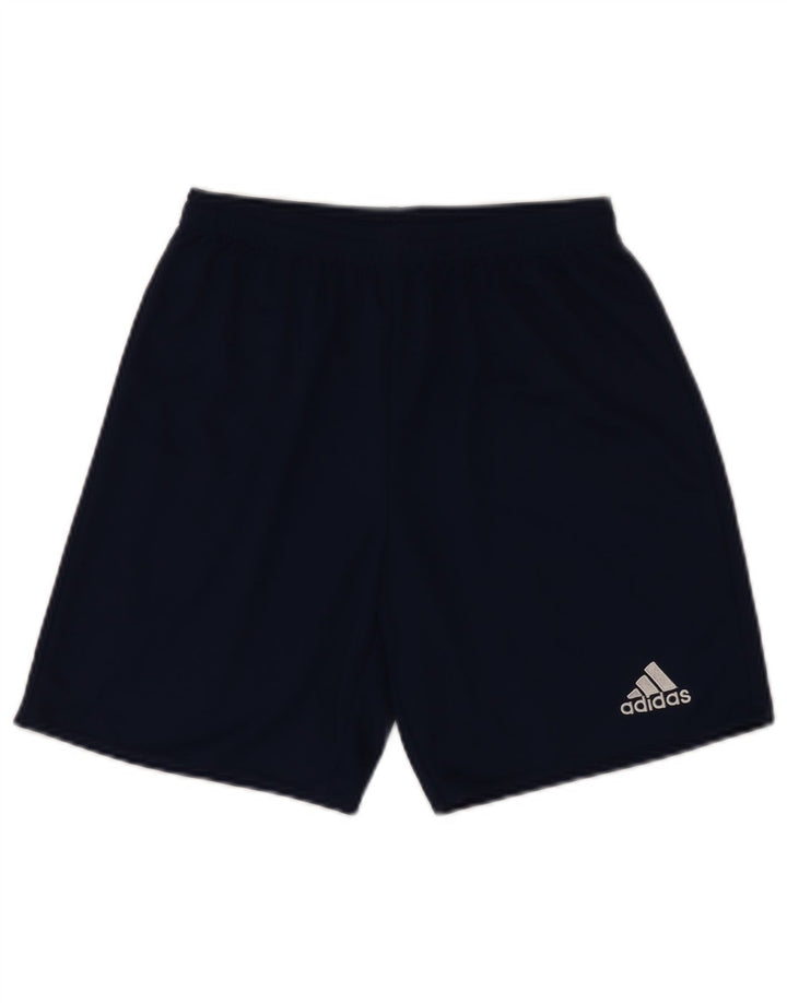 Pantaloni scurți sport Climalite ADIDAS pentru băieți 15-16 ani poliester bleumarin