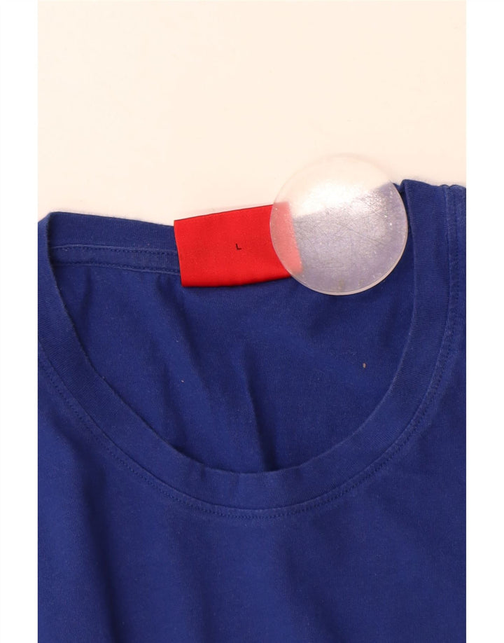 Tricou pentru bărbați Hugo Boss Top mare din bumbac albastru