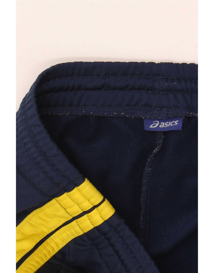 Pantaloni de trening Asics pentru bărbați, mici, albastru, poliester color bloc