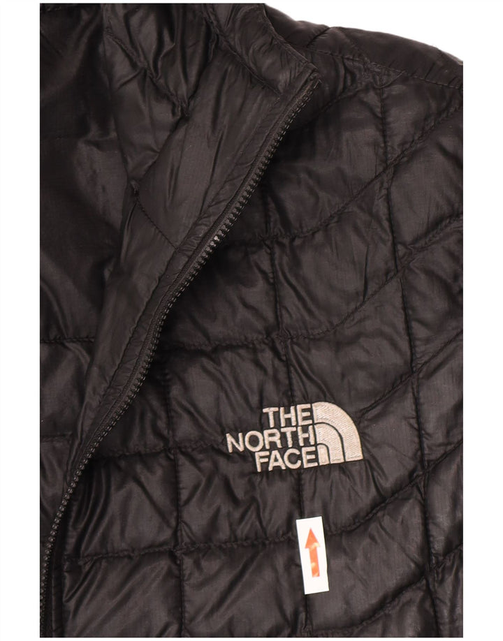 Jachetă căptușită cu glugă The North Face pentru femei UK 14 Medium Black Nylon