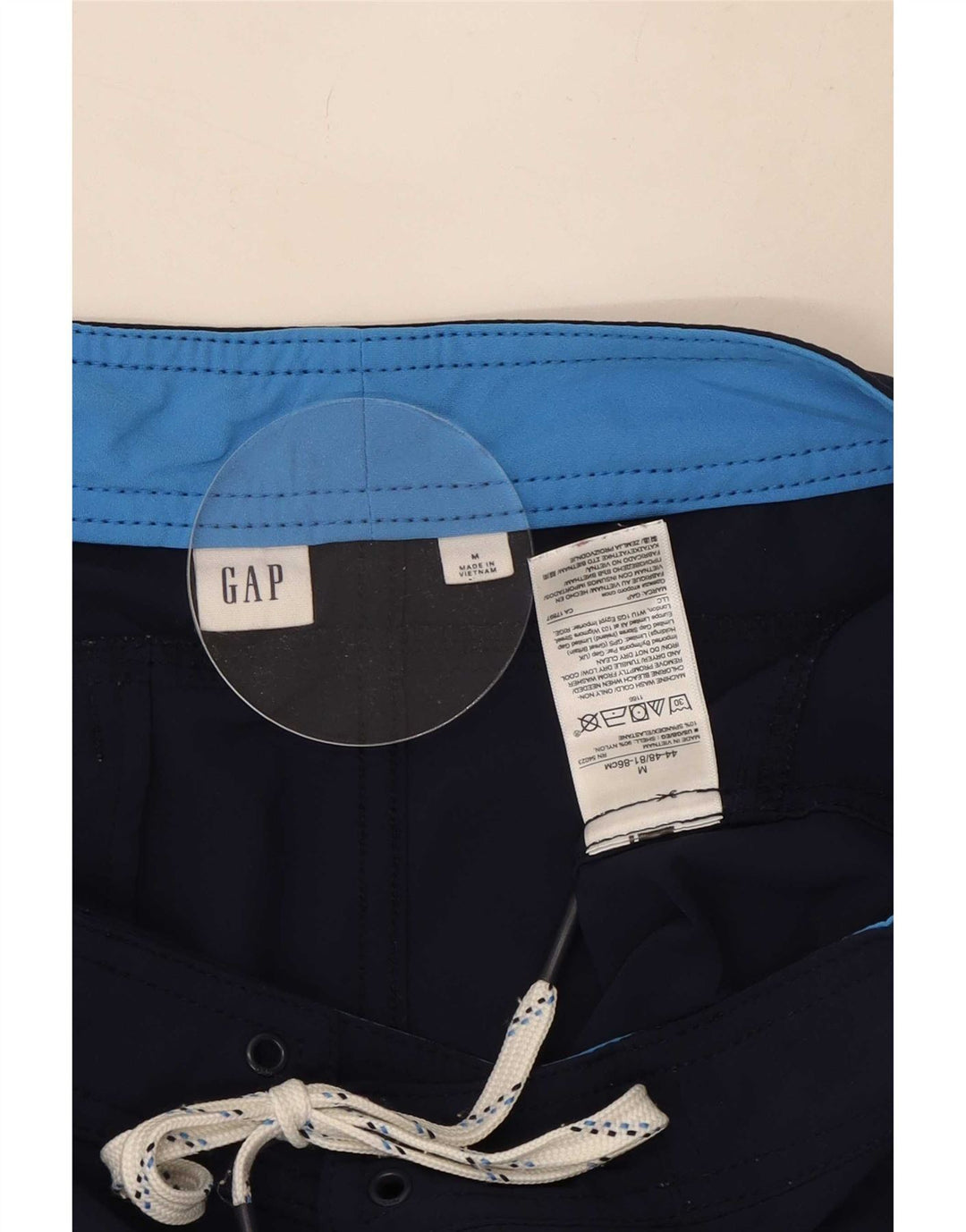 Pantaloni scurți de înot Gap pentru bărbați, nailon mediu bleumarin