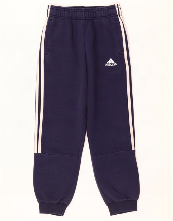 Pantaloni de trening Adidas Băieți Pantaloni de jogging 9-10 ani Bumbac bleumarin