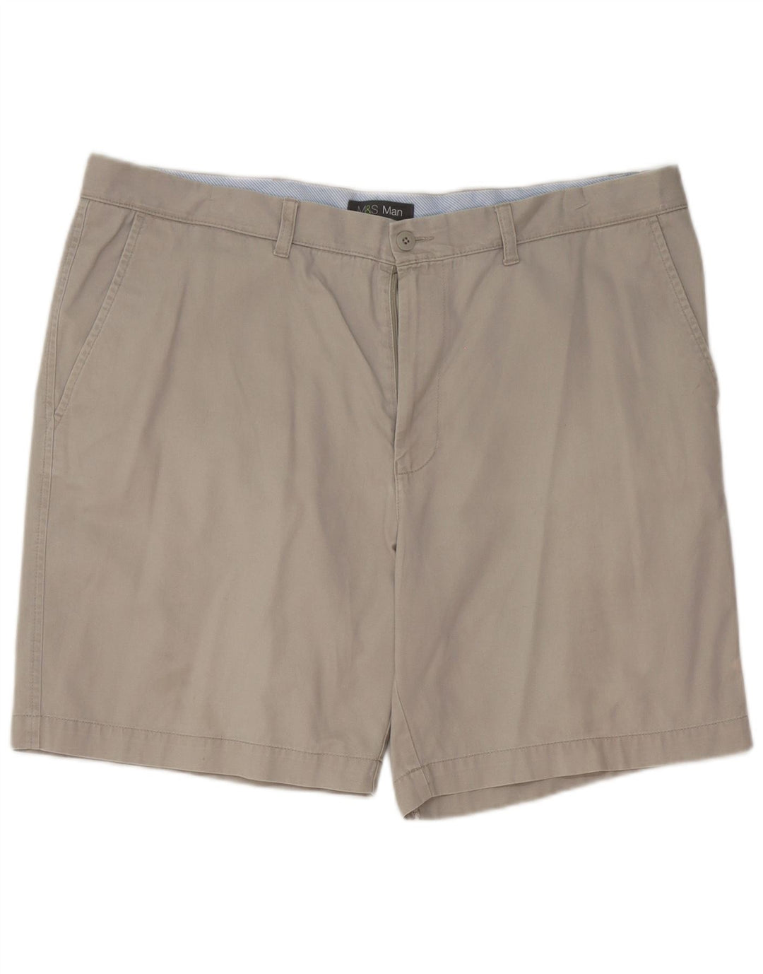 Pantaloni scurți chino pentru bărbați Marks & Spencer W42 2XL bumbac gri
