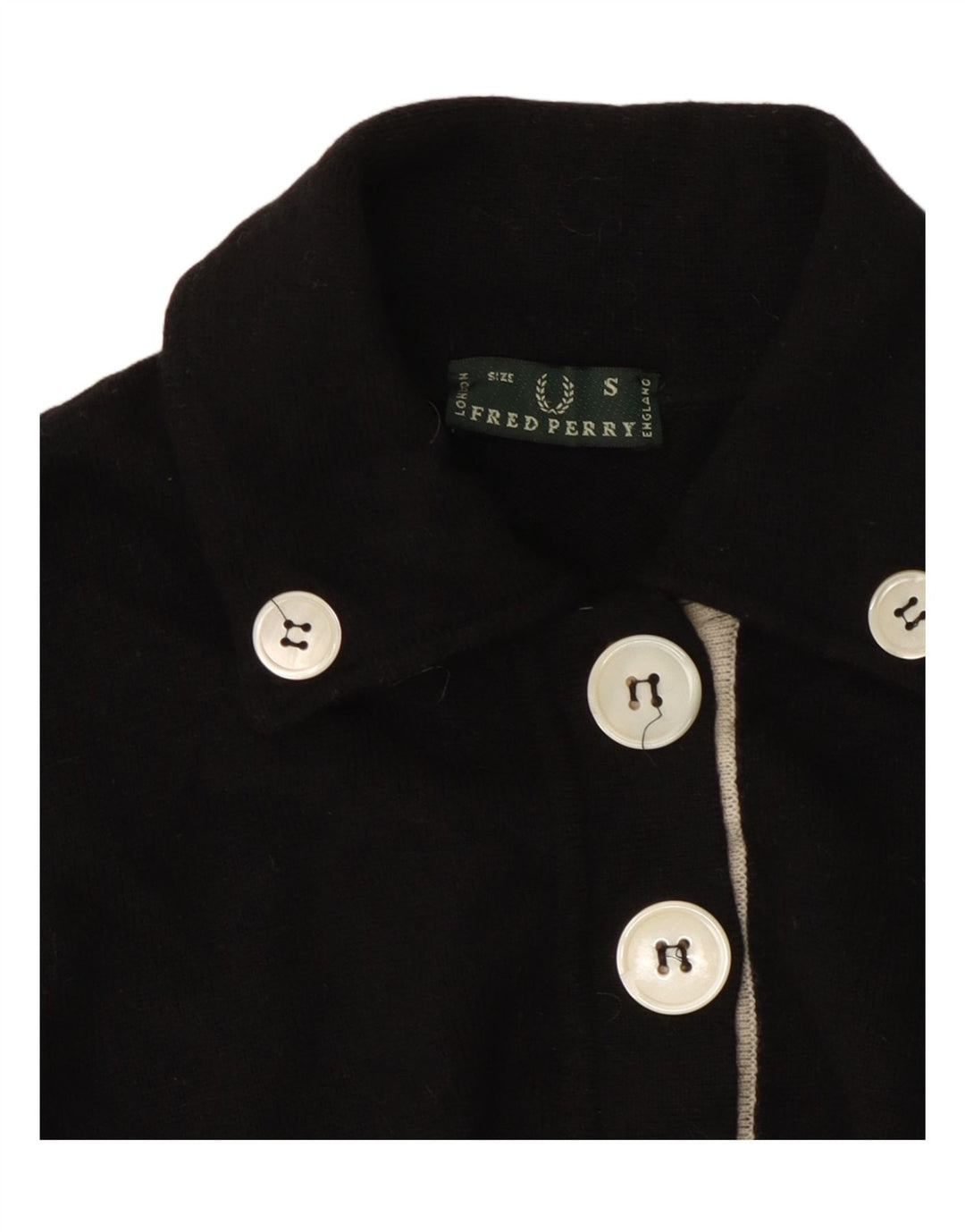 FRED PERRY Tricou polo pentru femei UK 10 Small Black