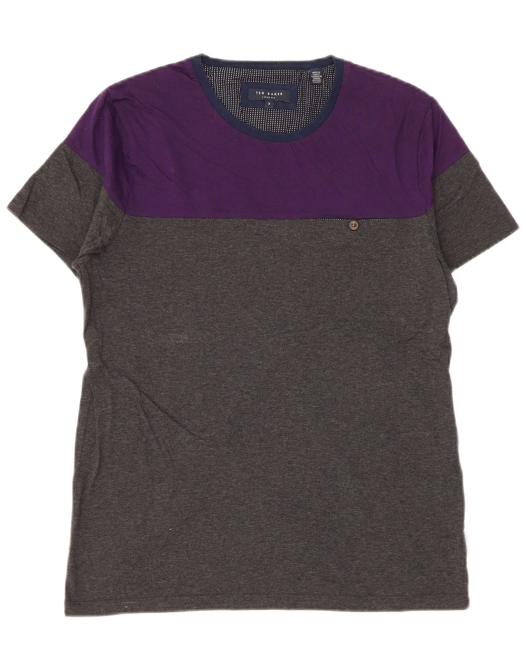 Tricou Bărbați Ted Baker Mărimea Top 3 Gri Mediu Bumbac Colorblock