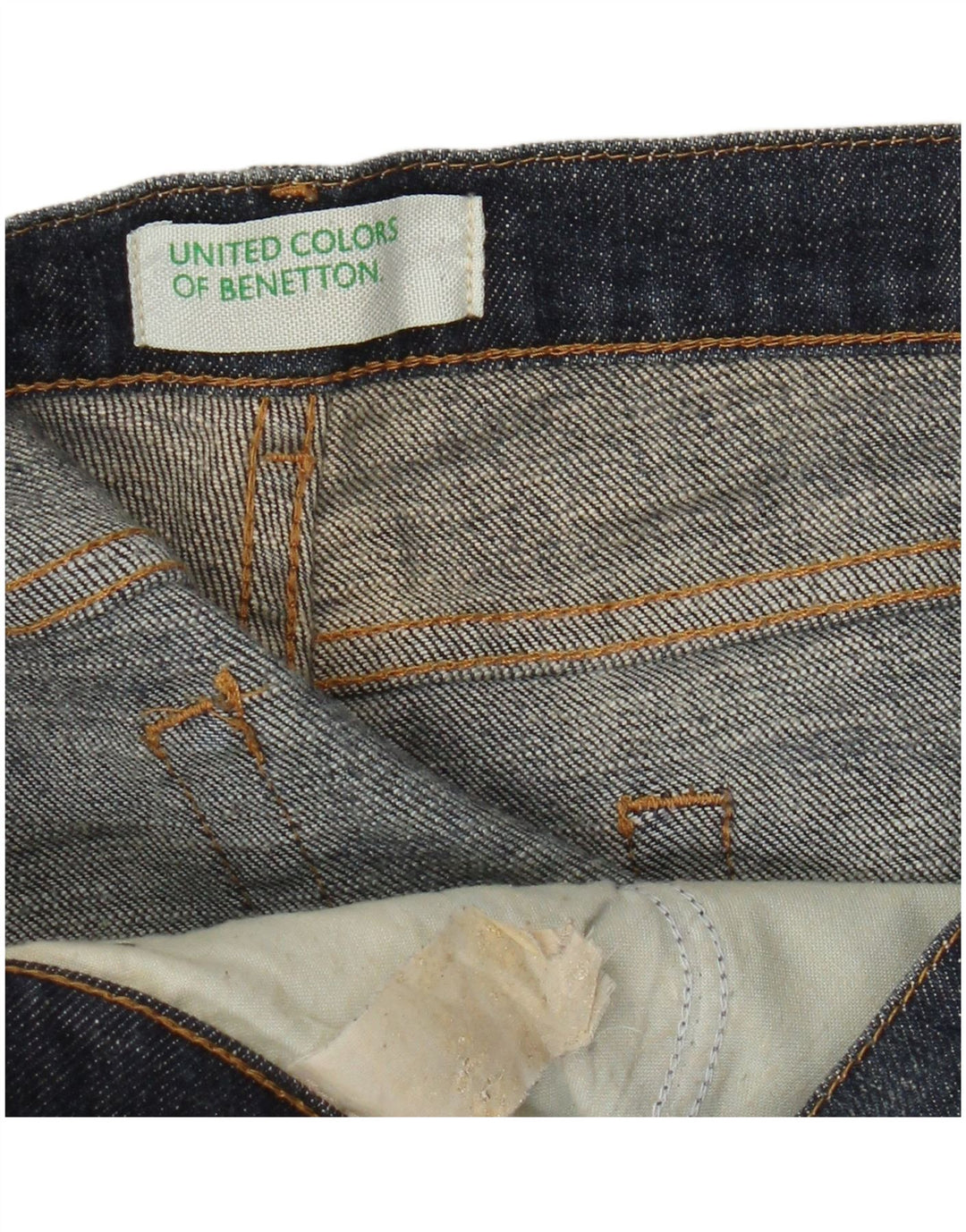 Blugi tăiați pentru femei Benetton W32 L25 Albastru