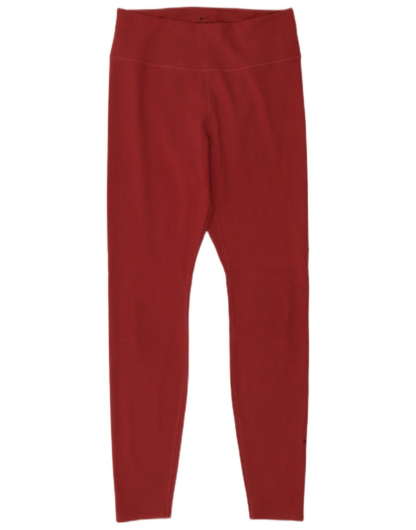 Leggings pentru femei Nike UK 12 Medium Burgundy Poliester