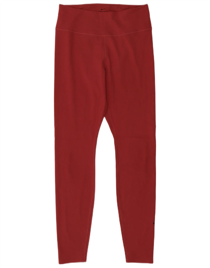 Leggings pentru femei Nike UK 12 Medium Burgundy Poliester