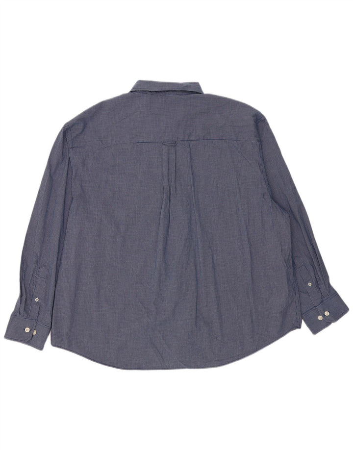 Cămașă Izod pentru bărbați loose fit 2XL Blue Check Bumbac Classic