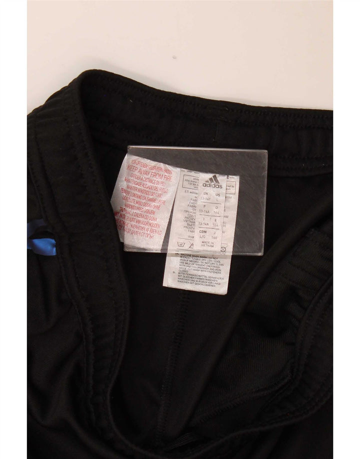 Pantaloni de trening Adidas Climacool pentru baieti 13-14 ani poliester negru