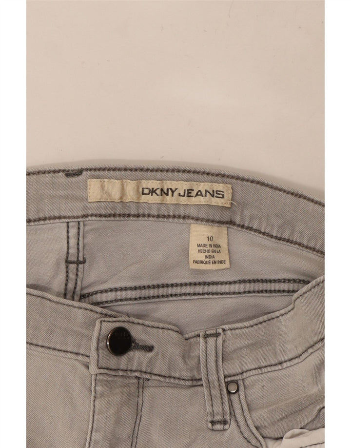 DKNY Pantaloni scurți din denim pentru femei US 10 Large W27 Bumbac gri