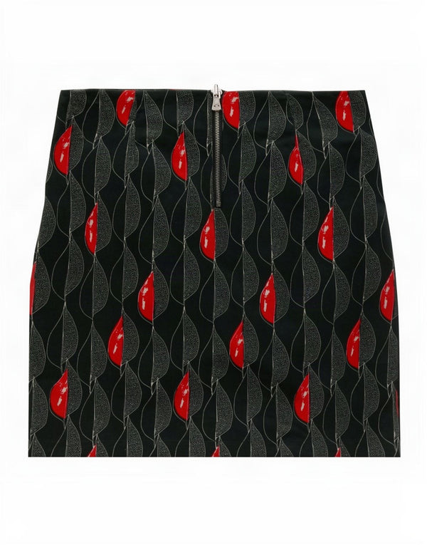 White Stuff Womens Abstract Pattern Mini Fusta UK 10 Small W30 Green