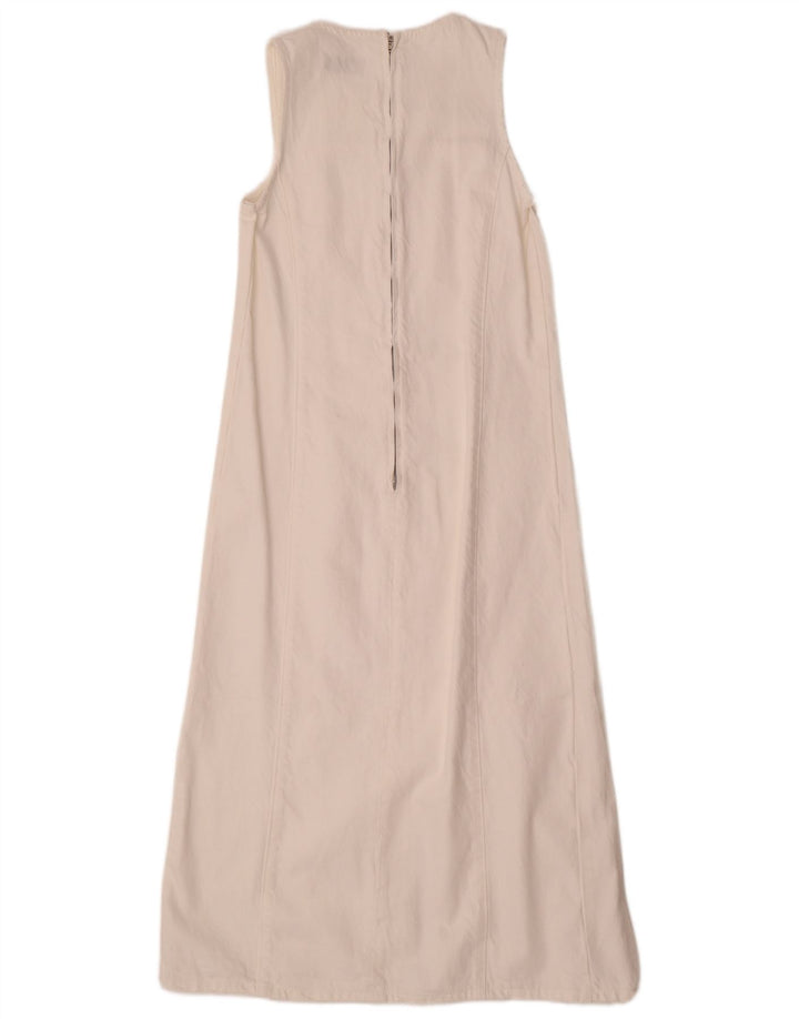 Rochie denim fără mâneci pentru femei Zara UK 8 Small White