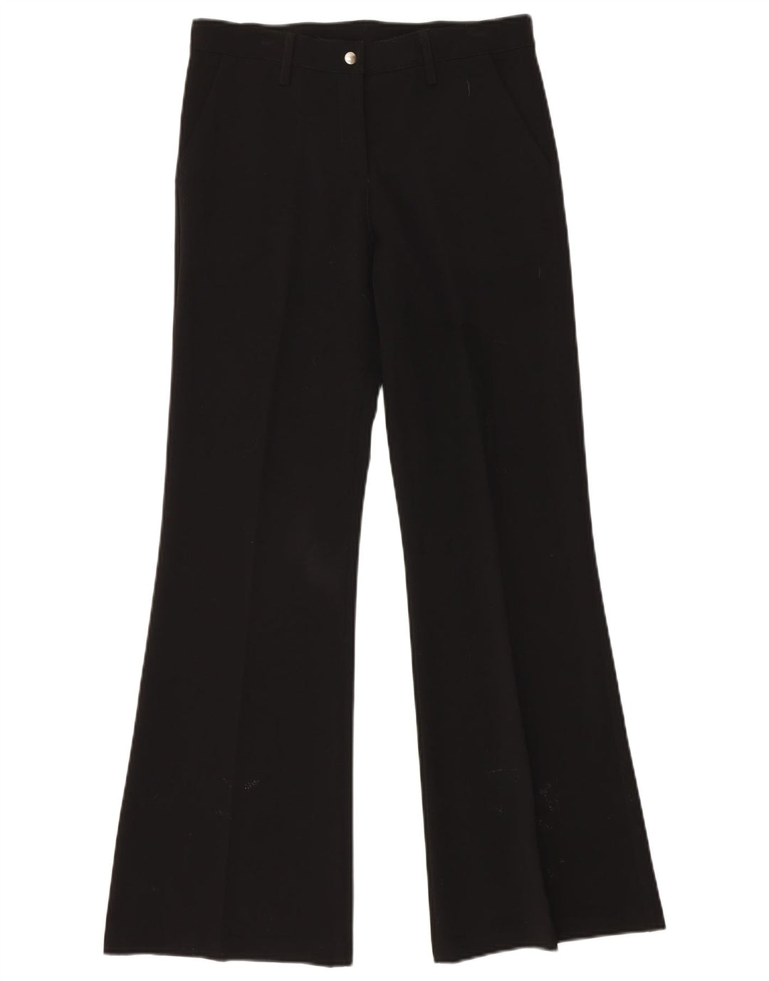 Pantaloni chino bootcut pentru femei VINTAGE L30 L32 Poliester negru