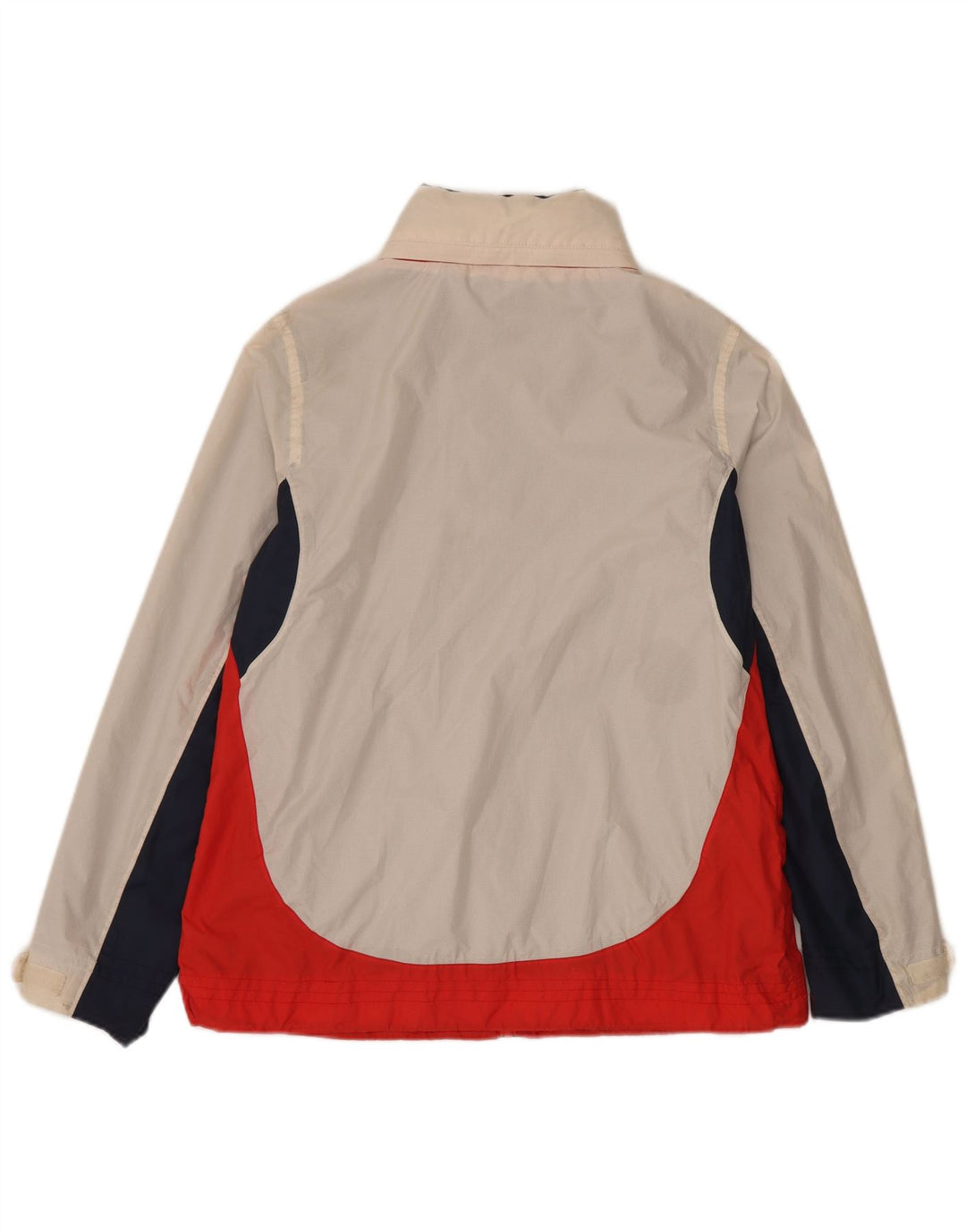 Jachetă Windbreaker cu glugă pentru femei Weird Fish UK 14, mare, alb, color block