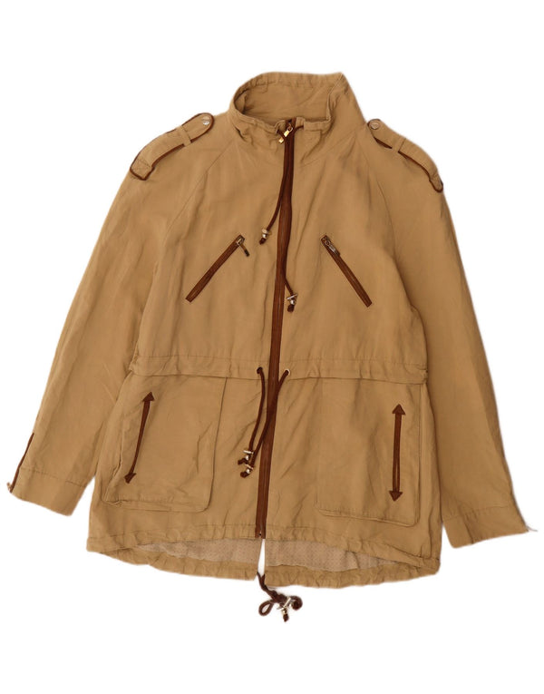 Jachetă militară Zara pentru femei UK 18 XL Bej