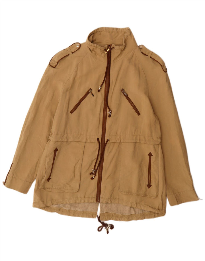 Jachetă militară Zara pentru femei UK 18 XL Bej