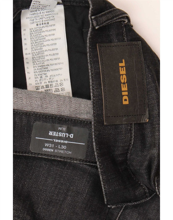 Blugi subțiri D-Luster Diesel pentru bărbați W31 L30 bumbac gri
