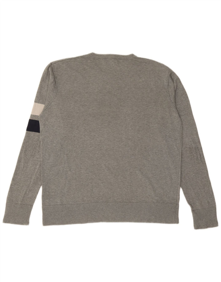 WOOLRICH Pulover pentru bărbați cu gât crew, 2XL, gri