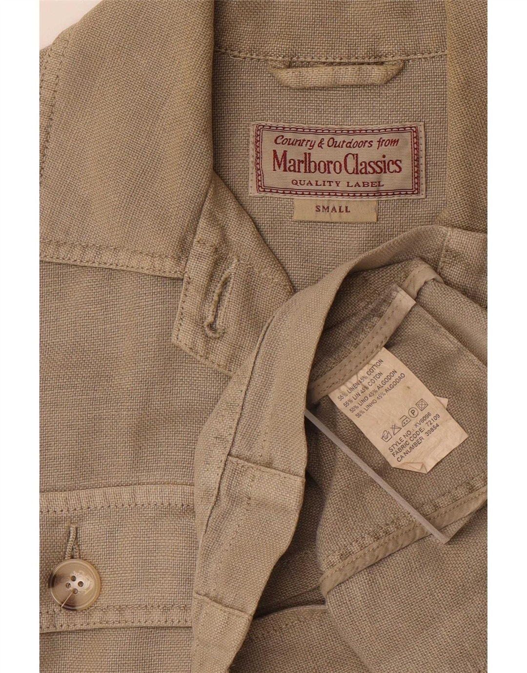 Marlboro Classics Jachetă utilitare pentru femei UK 10 Small Grey Linen