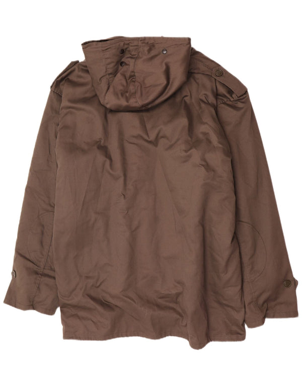 Jachetă parka cu glugă militară pentru bărbați vintage IT 62 3XL kaki