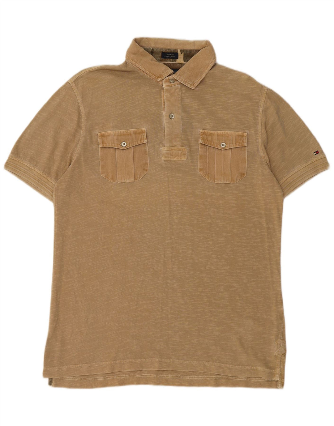 TOMMY HILFIGER Tricou polo pentru bărbați Coupe Ajustee Medium Beige Flecked