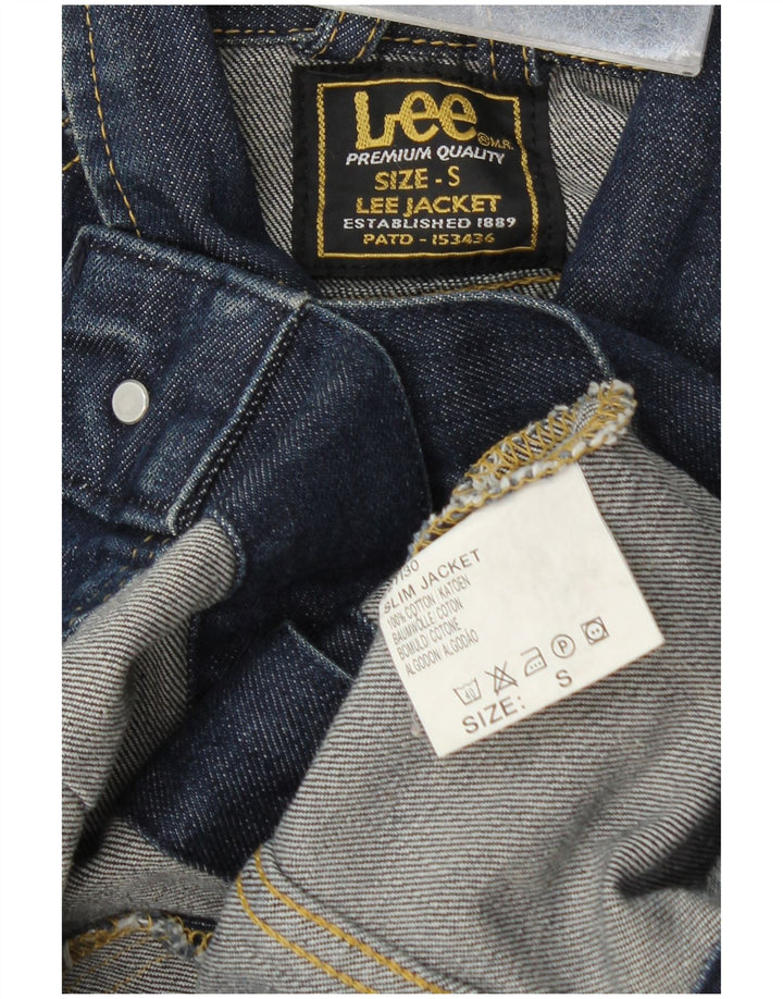 Jachetă de blugi pentru femei Lee UK 10, bumbac, albastru bleumarin