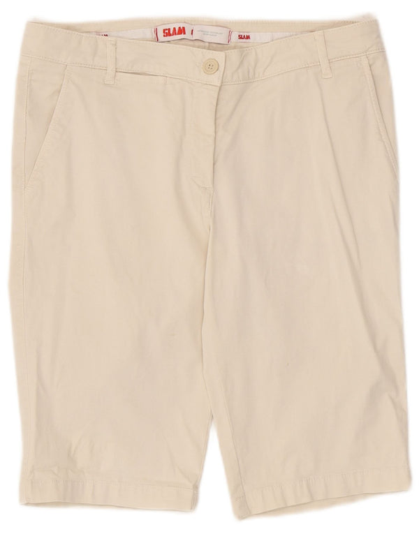Pantaloni scurți chino pentru femei Slam IT 46 Large W32 Beige Bumbac