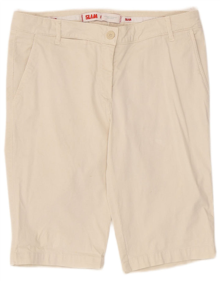 Pantaloni scurți chino pentru femei Slam IT 46 Large W32 Beige Bumbac