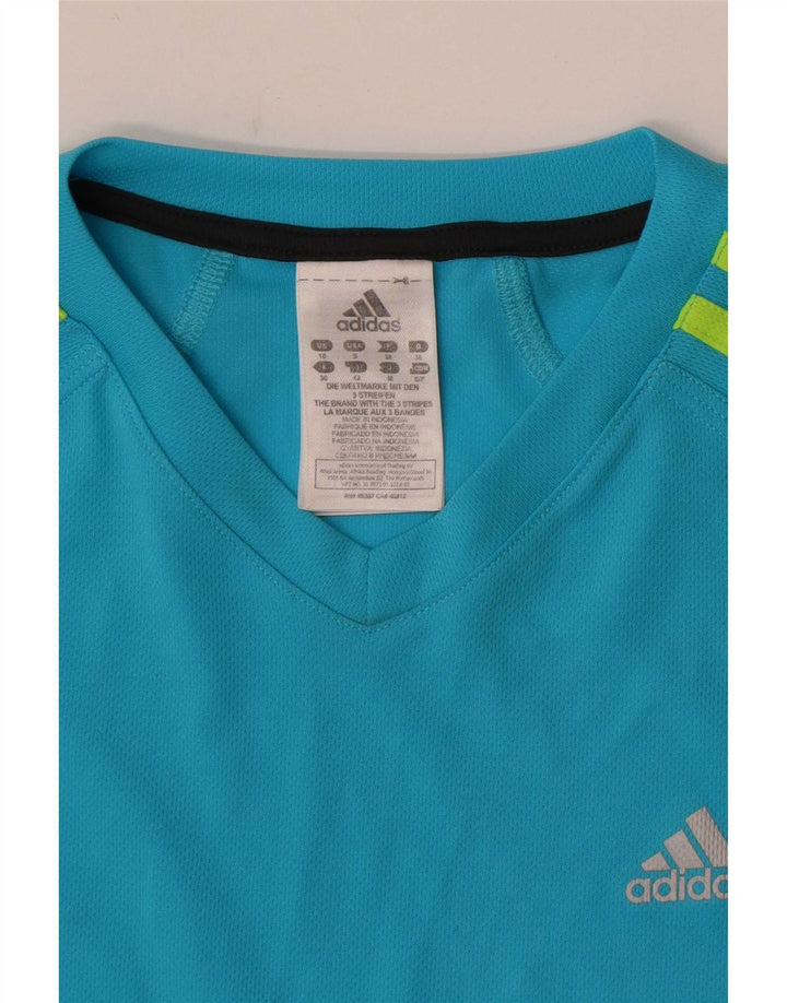 Tricou Adidas pentru femei Top UK 10 Small Blue Poliester