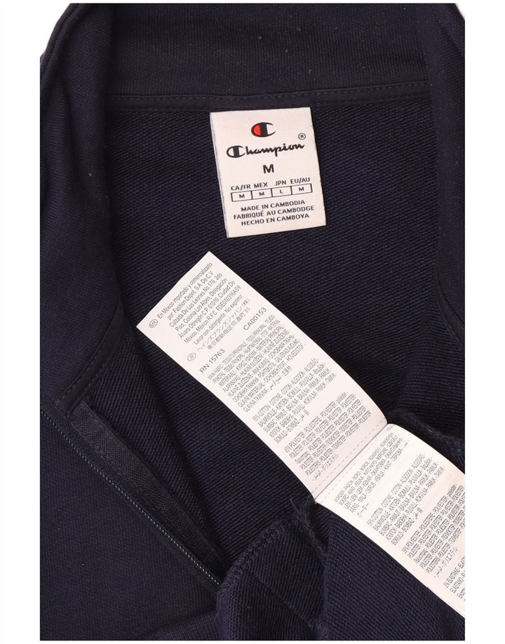 Jachetă de trening pentru bărbați Champion, din bumbac, albastru bleumarin mediu