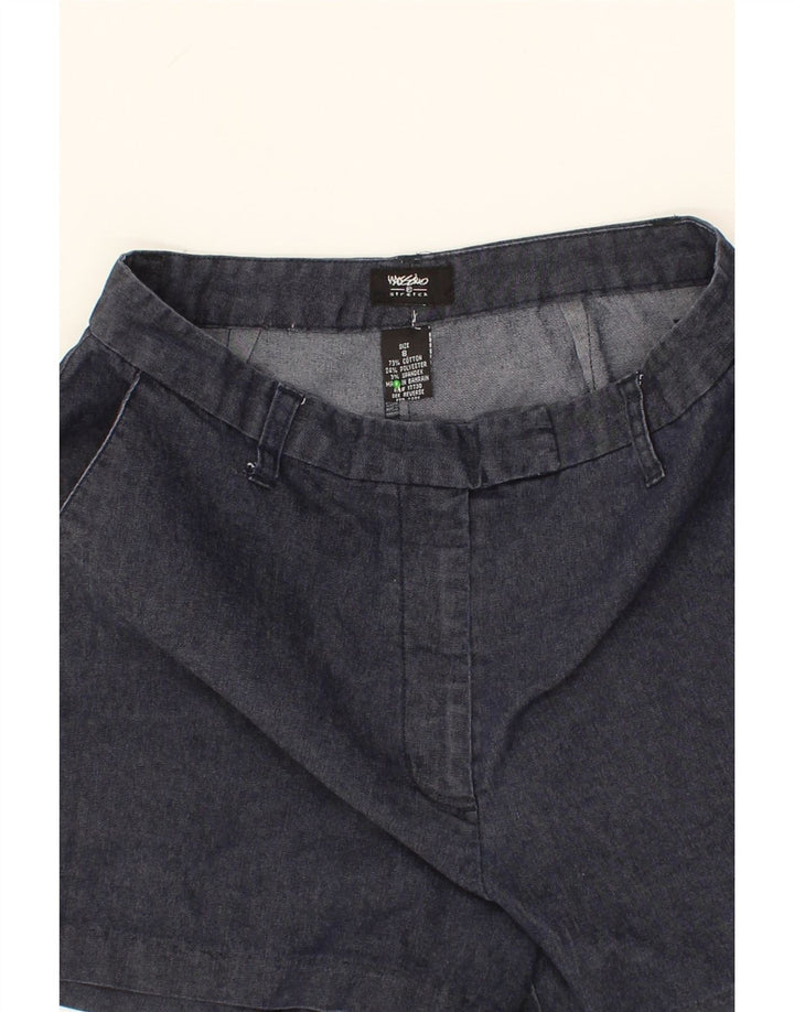 MOSSIMO Womens Chino Shorts US 8 Medium W30 Navy Blue Cotton Vintage Mossimo and Second-Hand Mossimo from Messina Hembry 