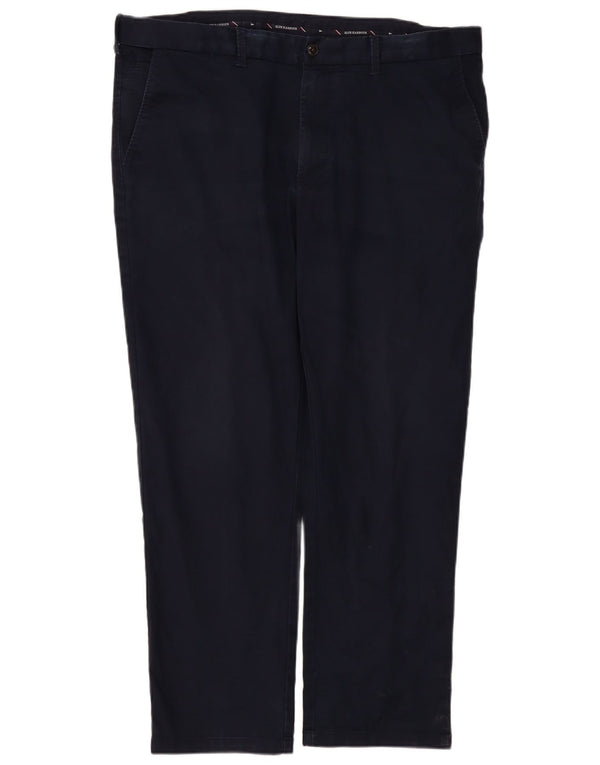 Pantaloni chino drepți pentru bărbați Marks & Spencer L42 L31 Bumbac bleumarin