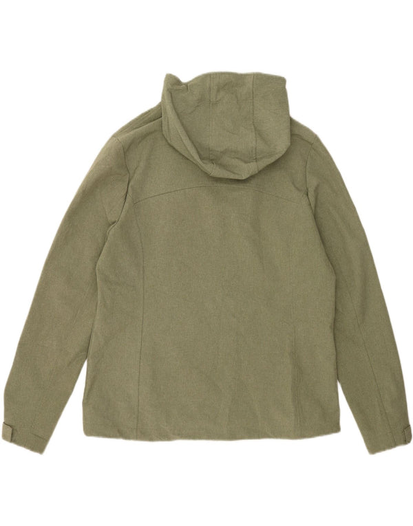 Mountain Warehouse Womens Hooded Windbreaker Jacket UK 16 Large Green