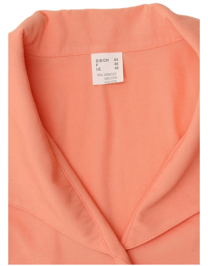 Bluză cămașă pentru femei VINTAGE IT 48 XL Viscoză portocalie
