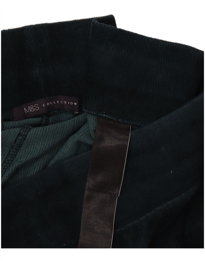 Leggings din velur pentru femei Marks & Spencer UK 16, verde mare
