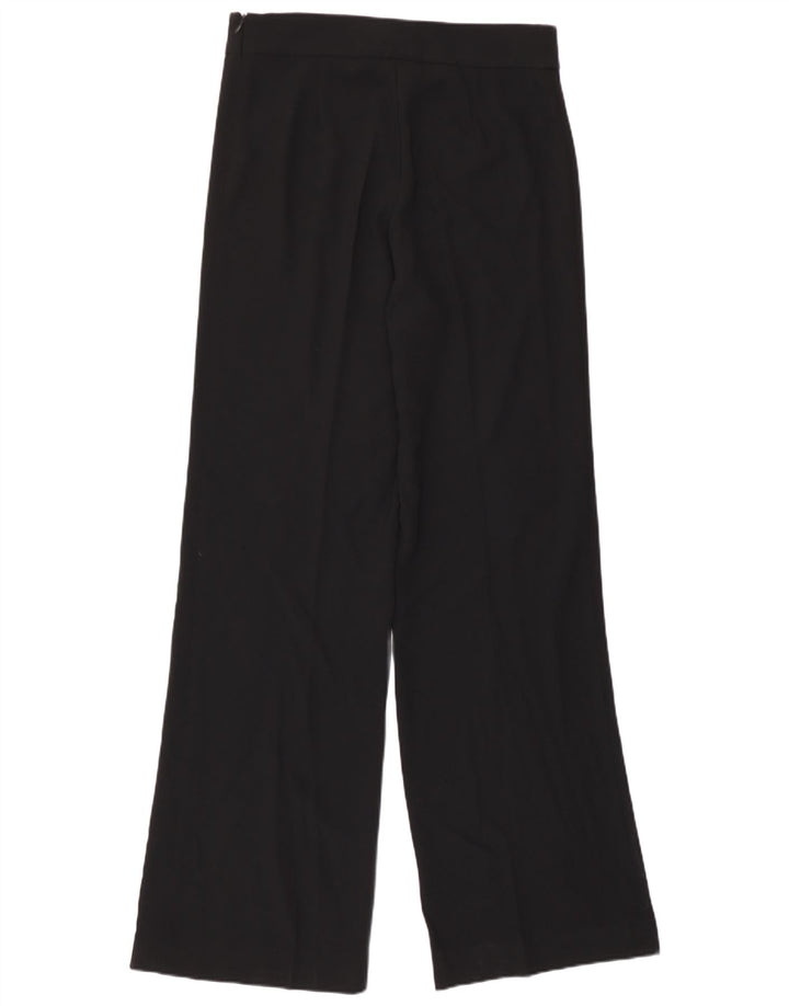 Pantaloni casual pentru femei Zara cu picioare largi Mediu L30 L33 Poliester negru
