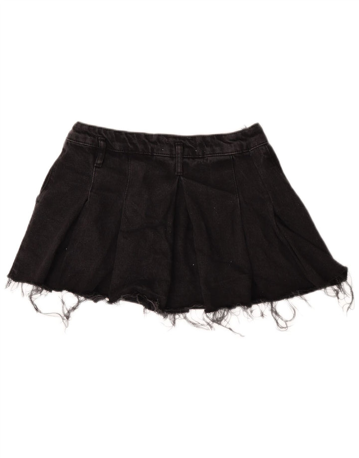 Fusta Mini Denim Zara Femei Medium W28 Bumbac Negru
