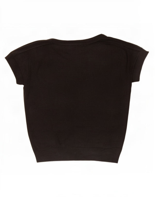 Bluză supradimensionată pentru femei Marks & Spencer, UK 8, acrilic negru mic