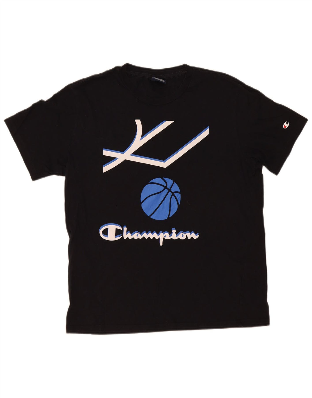Tricou grafic pentru bărbați Champion Top Mediu Negru