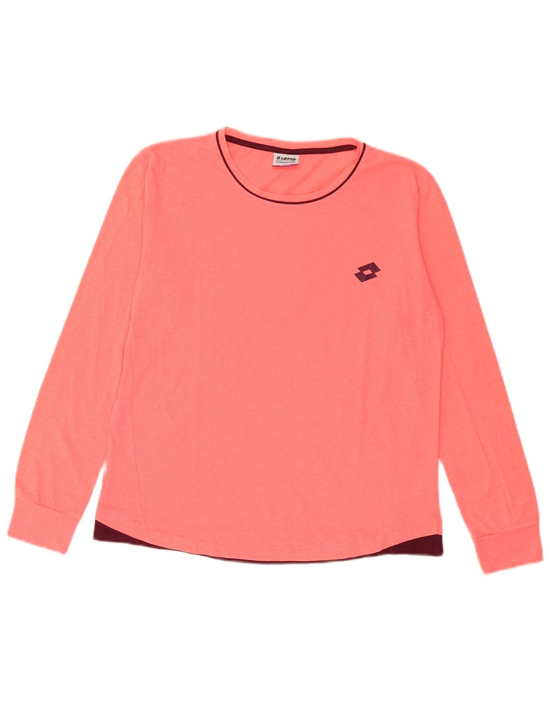 Top femei Lotto cu mânecă lungă UK 14 mare poliester roz