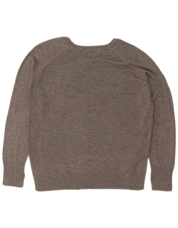 Pulover supradimensionat pentru femei Zara, cu gât de barcă, UK 10, mic, gri, pete