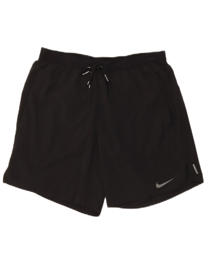 Pantaloni scurti sport Nike pentru bărbați, poliester negru mic