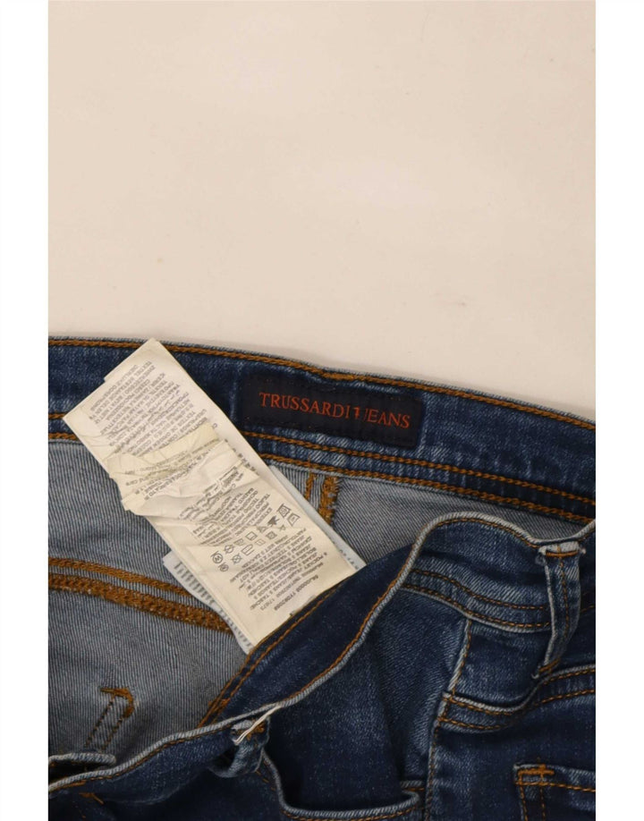 Trussardi blugi subțiri pentru femei W30 L30 bumbac albastru