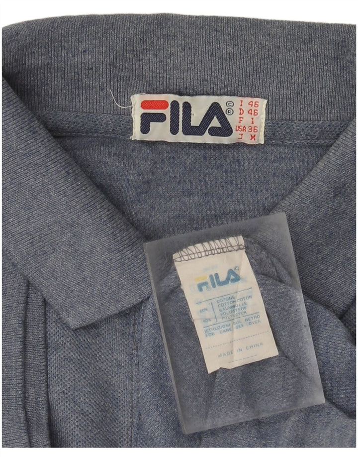 Cămașă polo Fila pentru bărbați IT 46 Small Blue Flecked Bumbac
