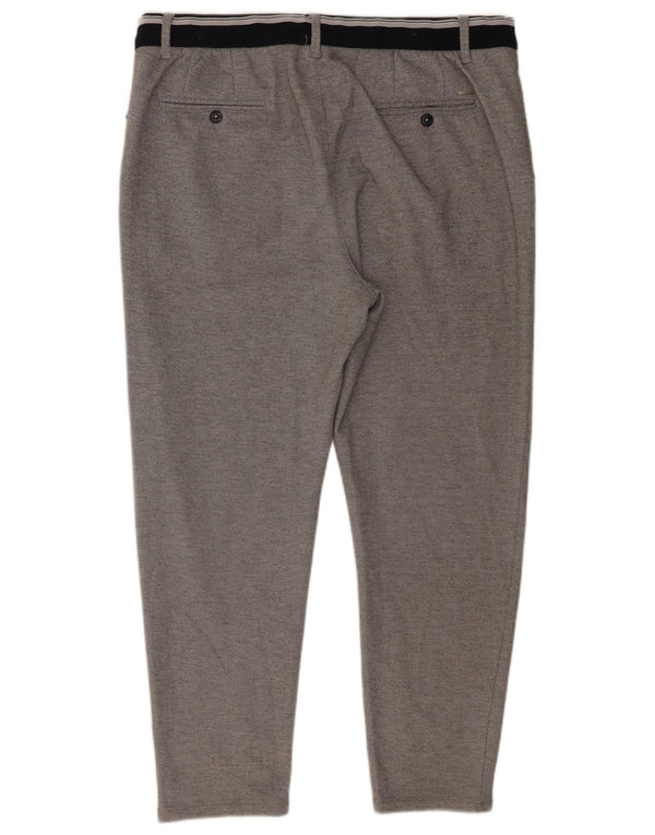 Pantaloni tăiați pentru bărbați Zara XL W34 L26 Gri Poliester