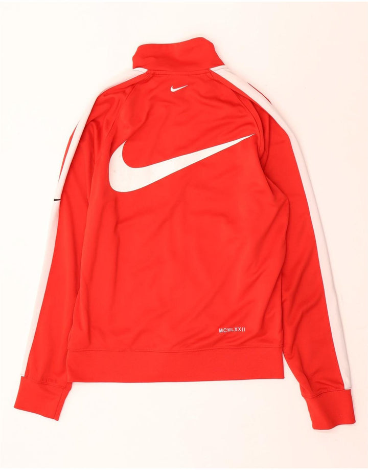 Jachetă de top pentru trening cu grafic Swoosh Nike pentru bărbați, roșu mic, bloc de culoare