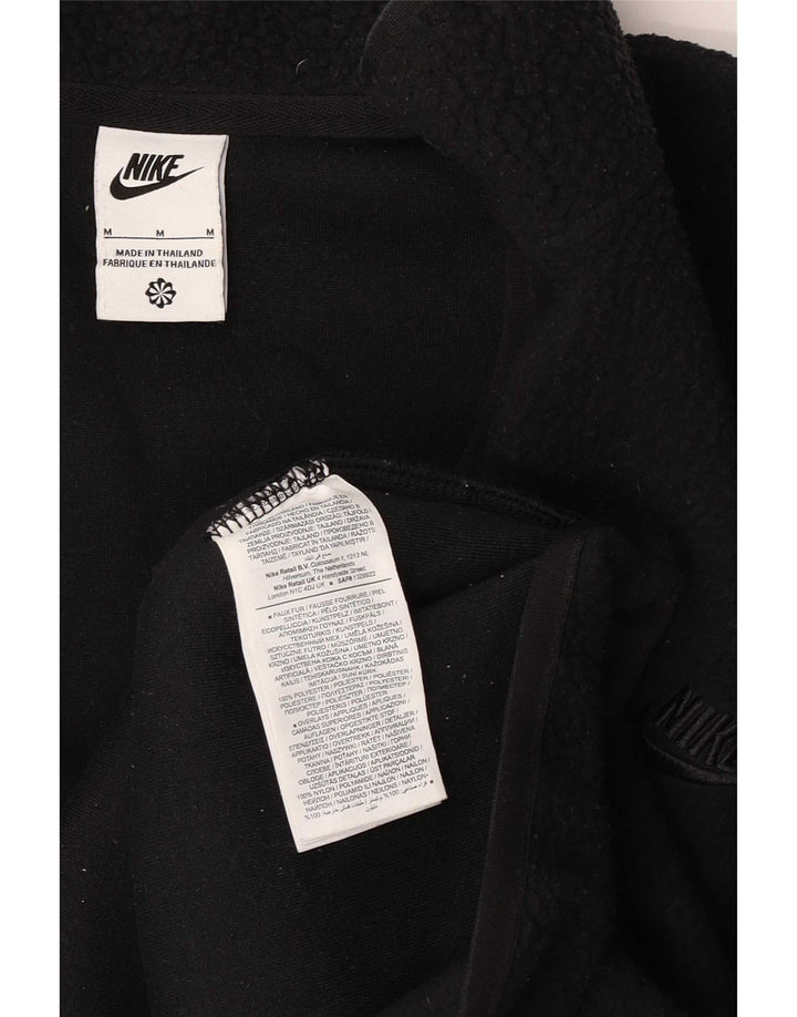 Jachetă fleece pentru bărbați Nike, cu ajustare lejeră, UK 38, poliester mediu negru